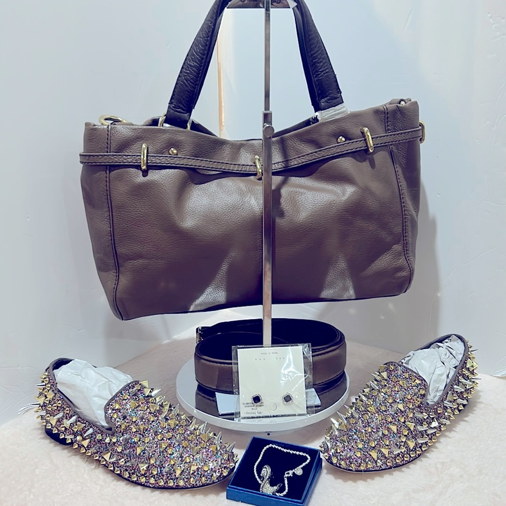 NWT Barr + Barr Crossbody XL Bag with Dust bag , Shoes , 925 Bracelet , 925 Ring - Picture 3 of 17